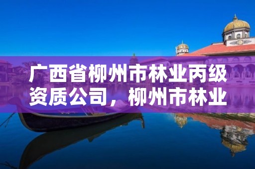 广西省柳州市林业丙级资质公司,柳州市林业生态学院