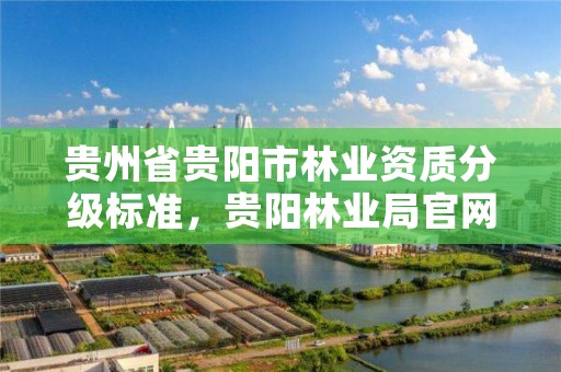 贵州省贵阳市林业资质分级标准,贵阳林业局官网