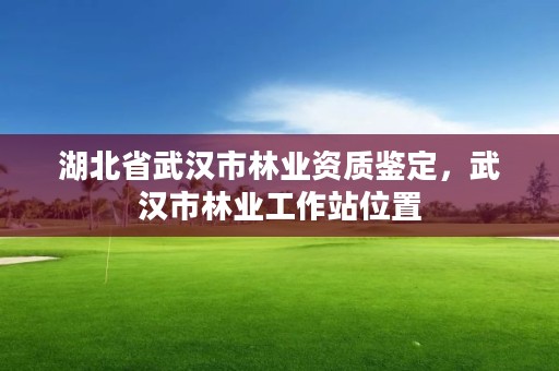 湖北省武汉市林业资质鉴定，武汉市林业工作站位置