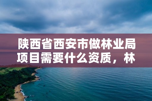 陕西省西安市做林业局项目需要什么资质,林业局可以做什么工程