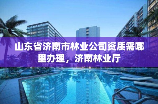 山东省济南市林业公司资质需哪里办理，济南林业厅