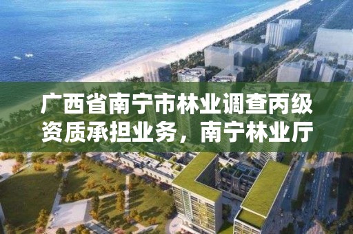 广西省南宁市林业调查丙级资质承担业务,南宁林业厅