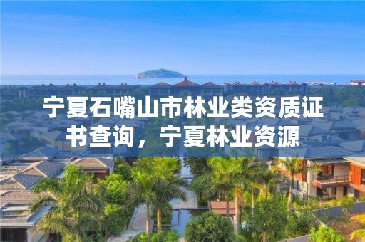 宁夏石嘴山市林业类资质证书查询，宁夏林业资源