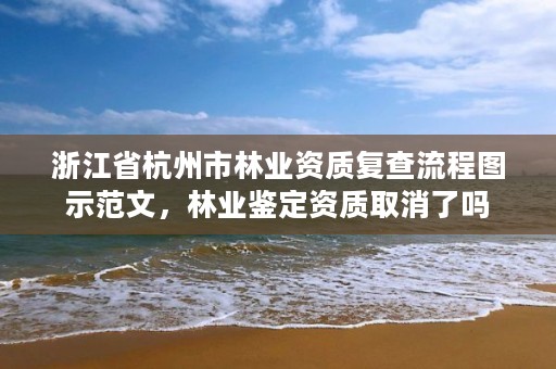 浙江省杭州市林业资质复查流程图示范文,林业鉴定资质取消了吗