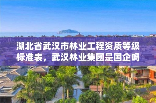 湖北省武汉市林业工程资质等级标准表，武汉林业集团是国企吗