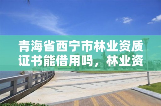 青海省西宁市林业资质证书能借用吗,林业资质查询