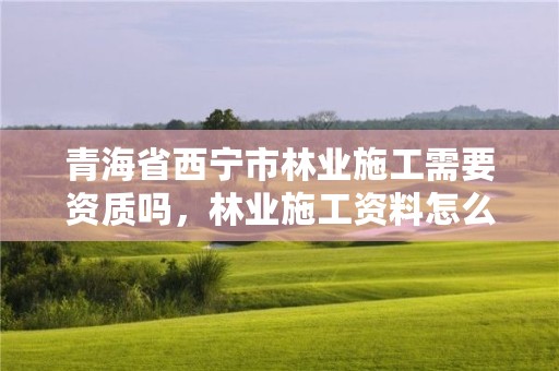 青海省西宁市林业施工需要资质吗,林业施工资料怎么做