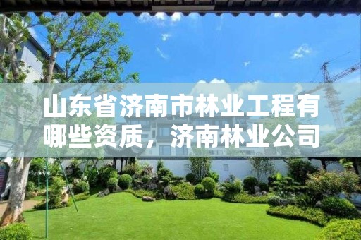 山东省济南市林业工程有哪些资质,济南林业公司