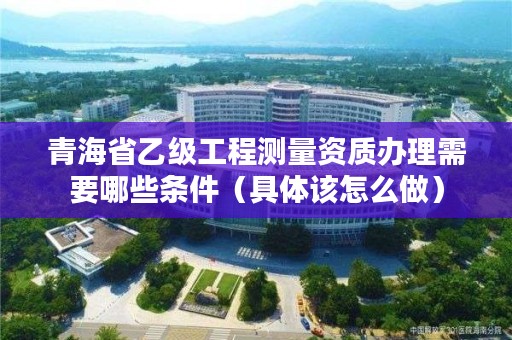 青海省乙级工程测量资质办理需要哪些条件(具体该怎么做)