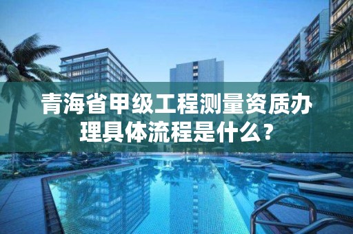 青海省甲级工程测量资质办理具体流程是什么?