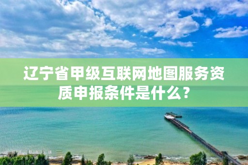 辽宁省甲级互联网地图服务资质申报条件是什么？