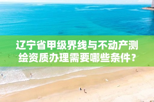 辽宁省甲级界线与不动产测绘资质办理需要哪些条件？