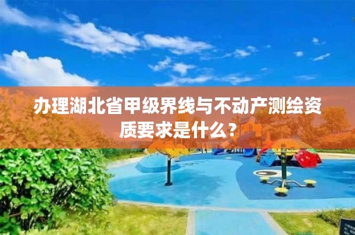 办理湖北省甲级界线与不动产测绘资质要求是什么？