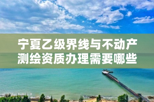 宁夏乙级界线与不动产测绘资质办理需要哪些条件？