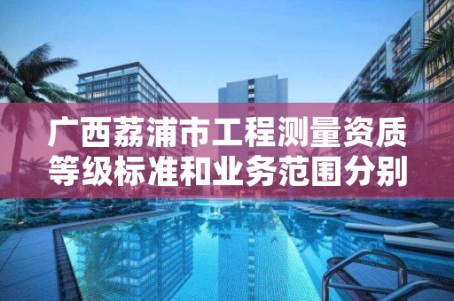 广西荔浦市工程测量资质等级标准和业务范围分别是什么?