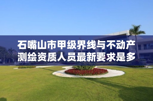 石嘴山市甲级界线与不动产测绘资质人员最新要求是多少？