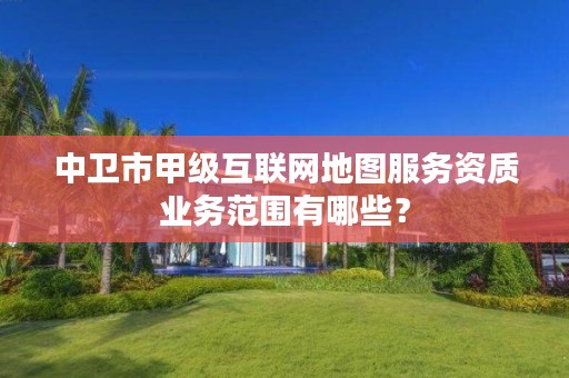 中卫市甲级互联网地图服务资质业务范围有哪些？