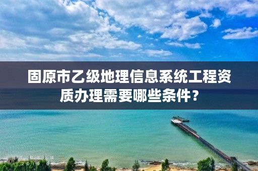 固原市乙级地理信息系统工程资质办理需要哪些条件？