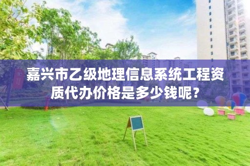 嘉兴市乙级地理信息系统工程资质代办价格是多少钱呢？