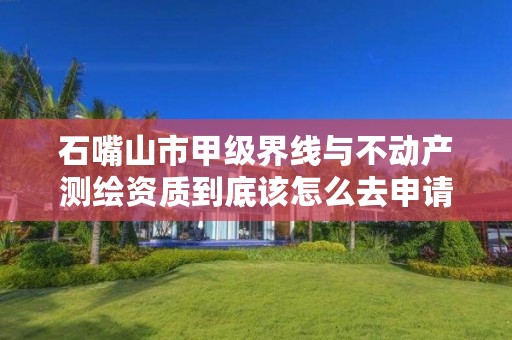 石嘴山市甲级界线与不动产测绘资质到底该怎么去申请？