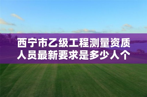 西宁市乙级工程测量资质人员最新要求是多少人个?