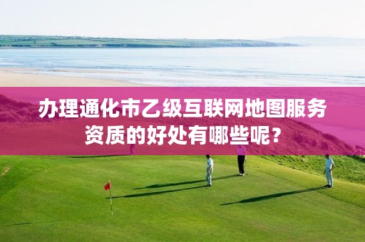 办理通化市乙级互联网地图服务资质的好处有哪些呢?