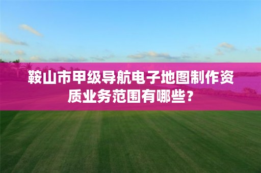 鞍山市甲级导航电子地图制作资质业务范围有哪些?