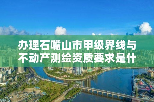办理石嘴山市甲级界线与不动产测绘资质要求是什么？