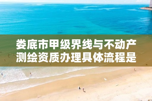 娄底市甲级界线与不动产测绘资质办理具体流程是什么?