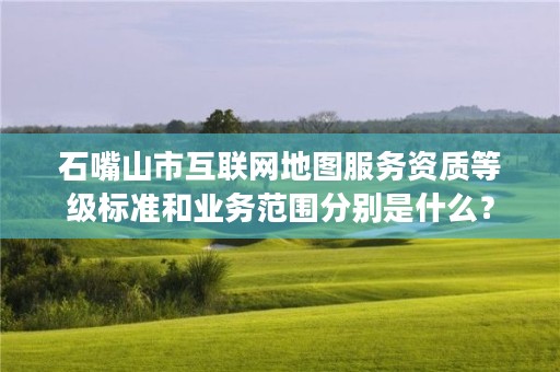 石嘴山市互联网地图服务资质等级标准和业务范围分别是什么？