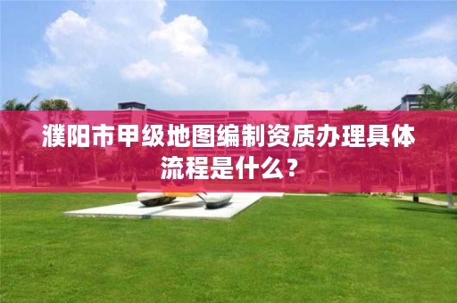 濮阳市甲级地图编制资质办理具体流程是什么？