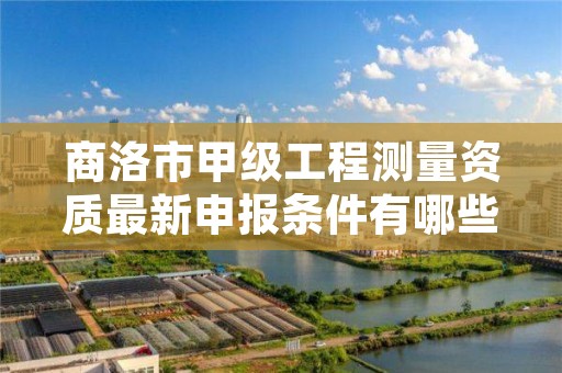 商洛市甲级工程测量资质最新申报条件有哪些?