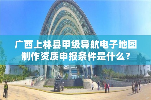 广西上林县甲级导航电子地图制作资质申报条件是什么?