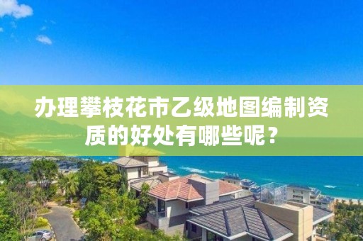 办理攀枝花市乙级地图编制资质的好处有哪些呢?
