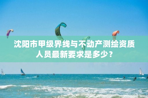 沈阳市甲级界线与不动产测绘资质人员最新要求是多少？