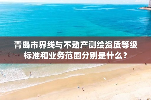 青岛市界线与不动产测绘资质等级标准和业务范围分别是什么?