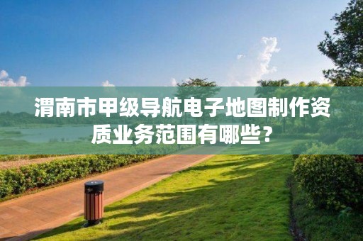 渭南市甲级导航电子地图制作资质业务范围有哪些?