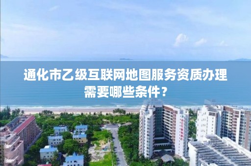 通化市乙级互联网地图服务资质办理需要哪些条件?
