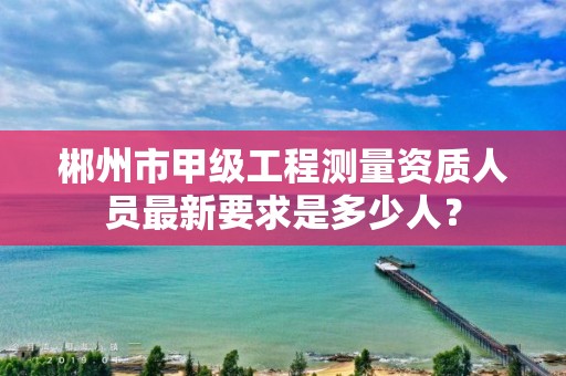 郴州市甲级工程测量资质人员最新要求是多少人?