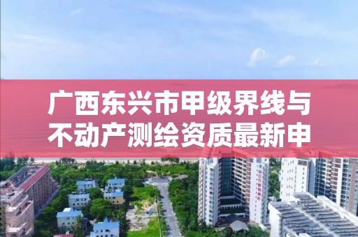 广西东兴市甲级界线与不动产测绘资质最新申报条件有哪些?