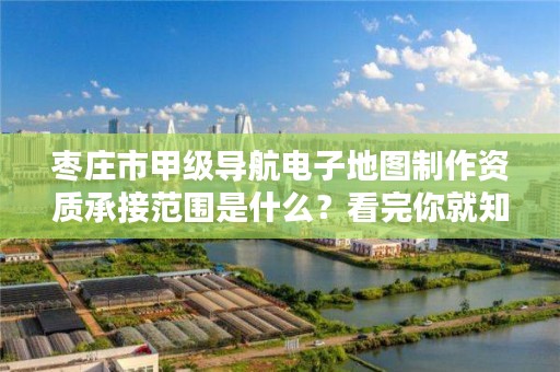 枣庄市甲级导航电子地图制作资质承接范围是什么?看完你就知道了