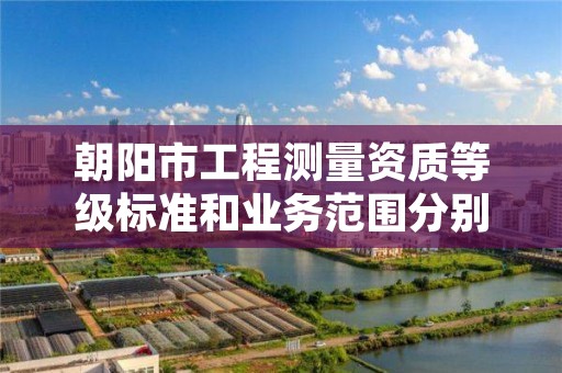 朝阳市工程测量资质等级标准和业务范围分别是什么？