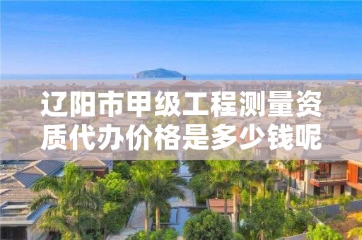 辽阳市甲级工程测量资质代办价格是多少钱呢？