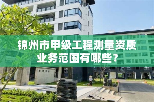 锦州市甲级工程测量资质业务范围有哪些？