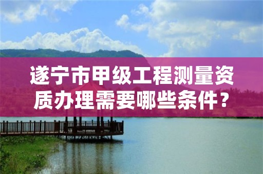 遂宁市甲级工程测量资质办理需要哪些条件?