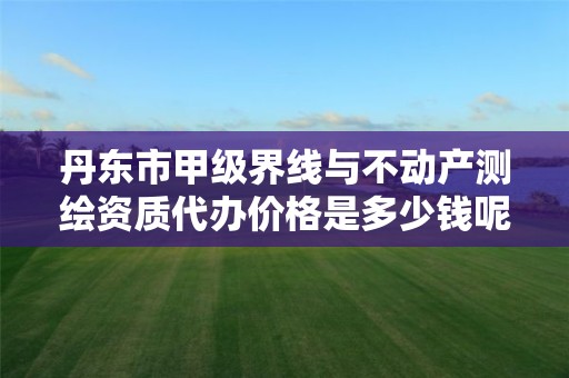 丹东市甲级界线与不动产测绘资质代办价格是多少钱呢？