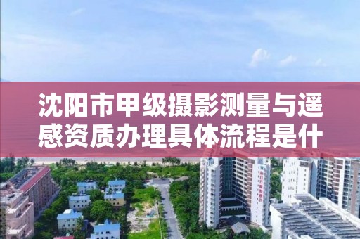 沈阳市甲级摄影测量与遥感资质办理具体流程是什么？