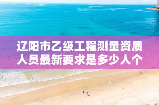 辽阳市乙级工程测量资质人员最新要求是多少人个？
