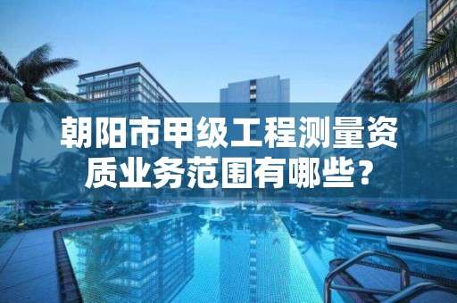 朝阳市甲级工程测量资质业务范围有哪些？