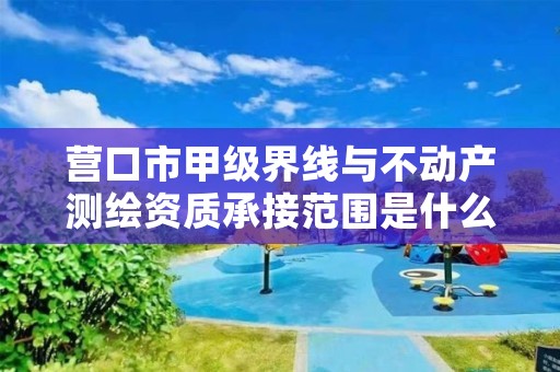 营口市甲级界线与不动产测绘资质承接范围是什么？看完你就知道了